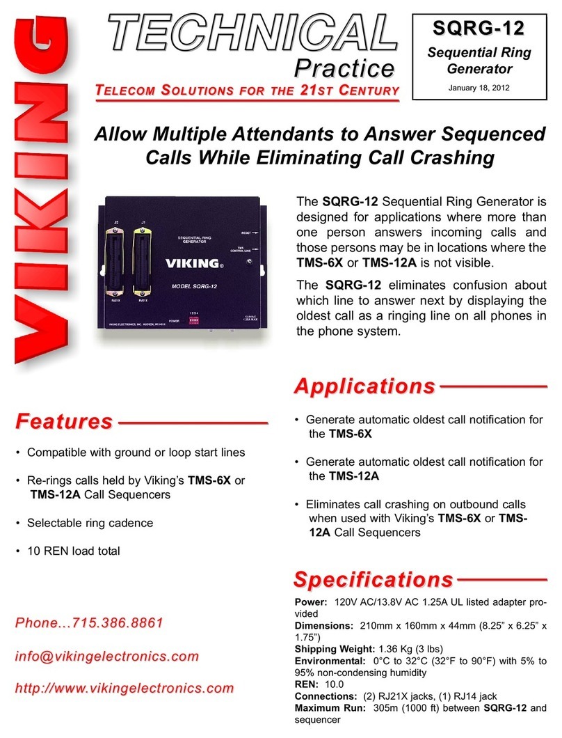 Viking SQRG-12 Instructions for use
