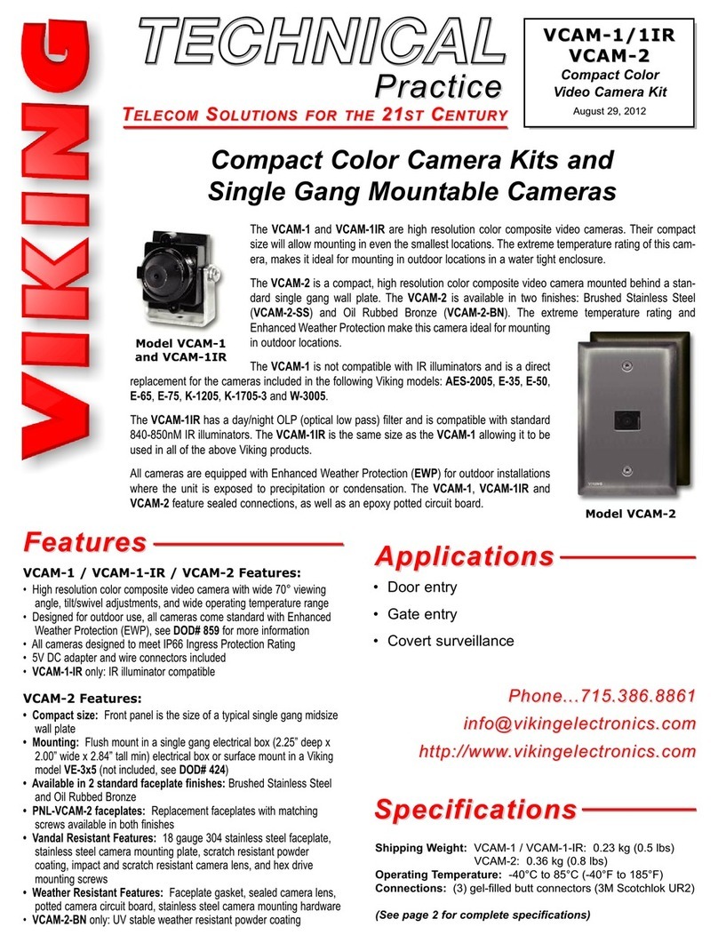 Viking VCAM-1 Instructions for use