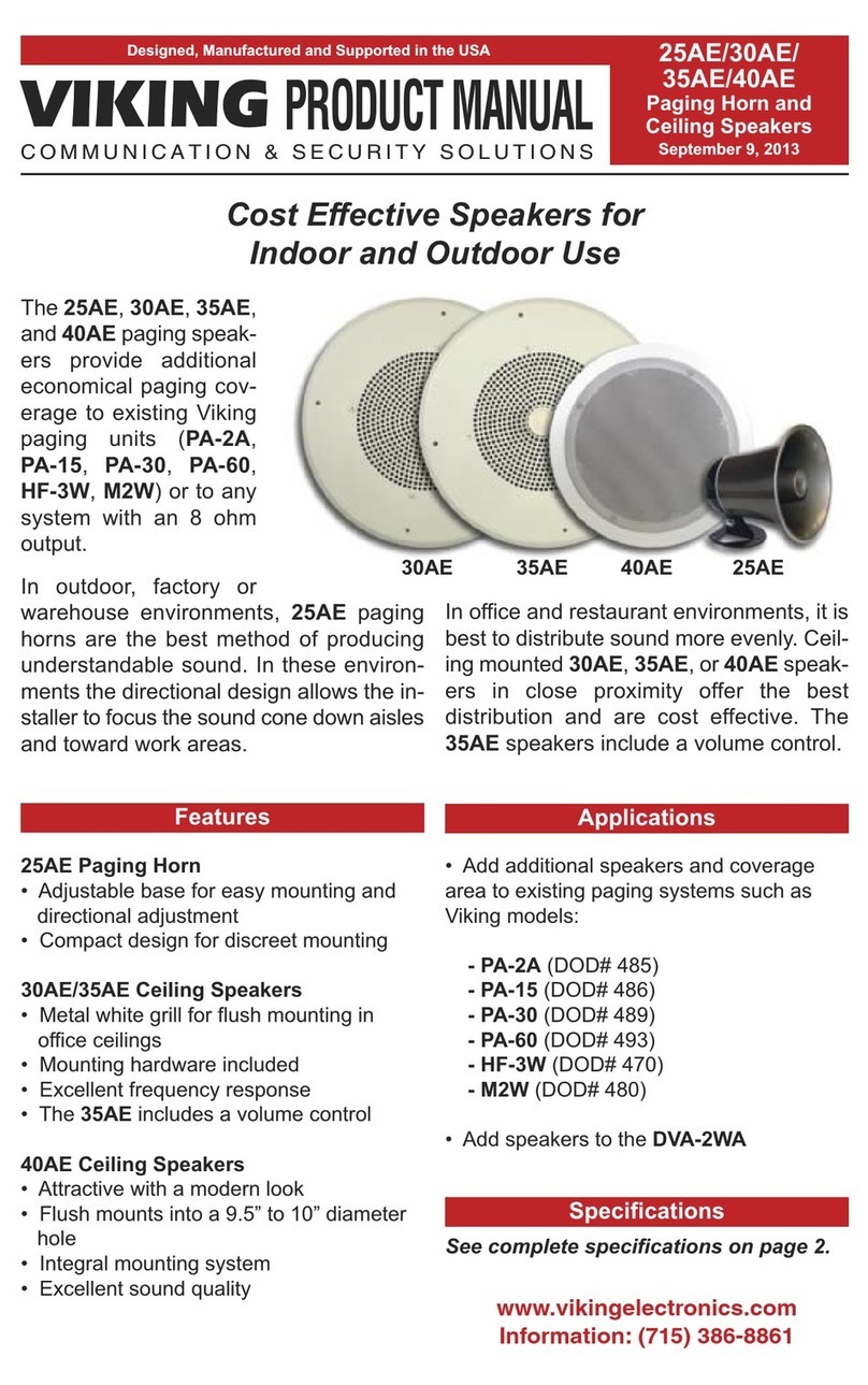 Viking 35AE product manual