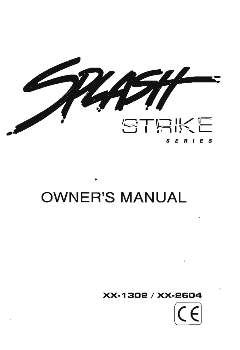PowerAcoustik Splash Strike XX-1302 User manual PowerAcoustik Splash Strike XX-1302 User manual
