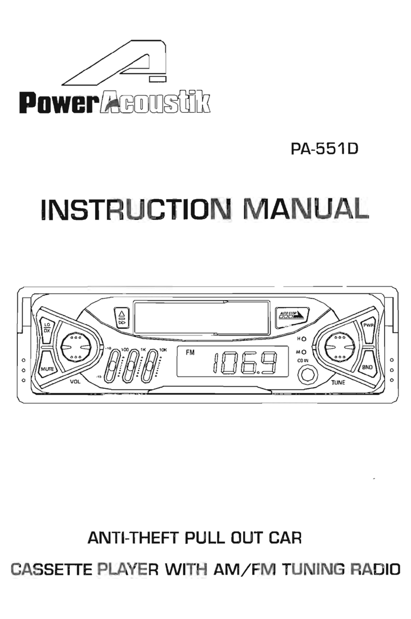 PowerAcoustik PA-551D instruction manual PowerAcoustik PA-551D instruction manual