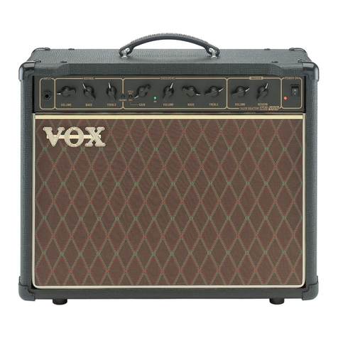 Vox VR30 Reverb User manual