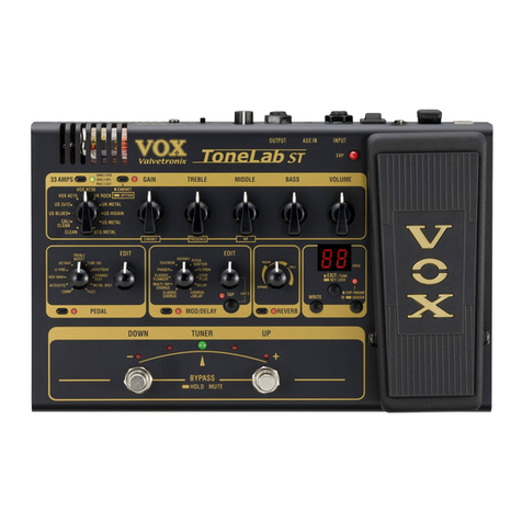 Vox Tonelab ST User manual