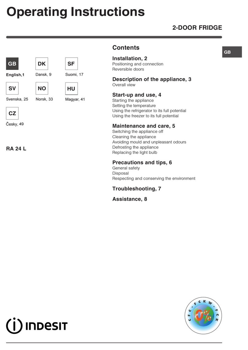 Indesit RA 24 L operating instructions