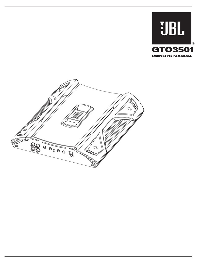 JBL Grand Touring Series GTO3501 User manual