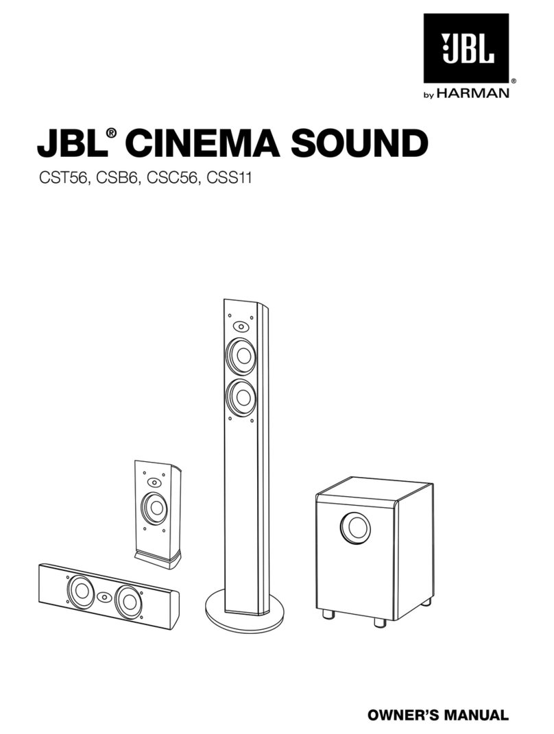 JBL CSB6 User manual