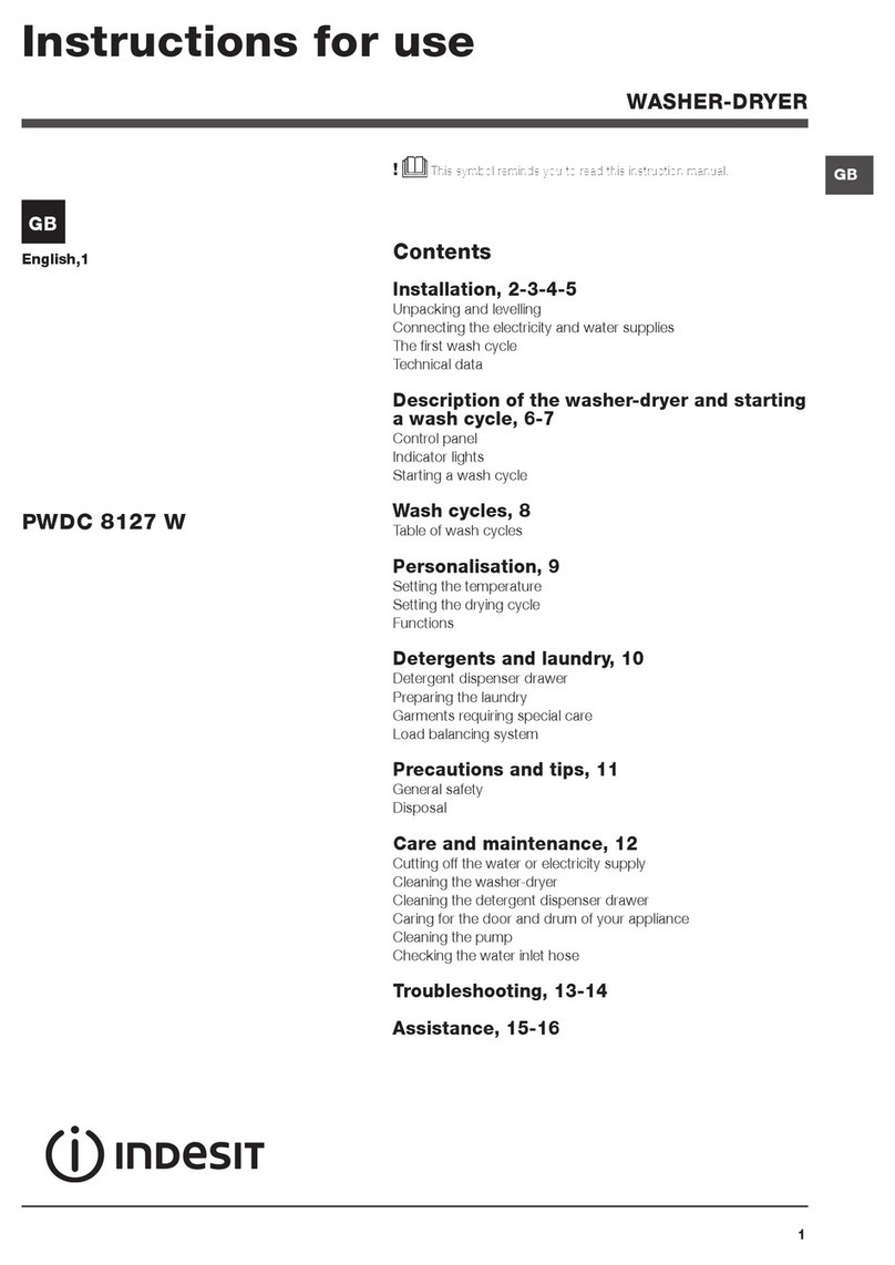 Indesit PWDC 8127 W Instructions for use