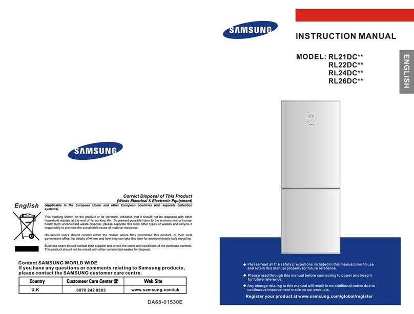 Samsung RL24DC Series User manual Samsung RL24DC Series User manual