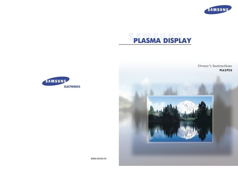 Samsung PL-42P3S User manual Samsung PL-42P3S User manual
