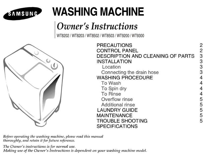 Samsung WT8202 User manual