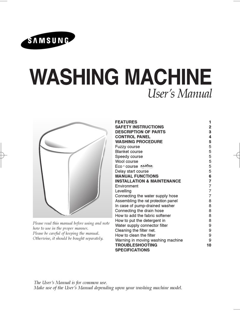 Samsung WA8000B2 user manual