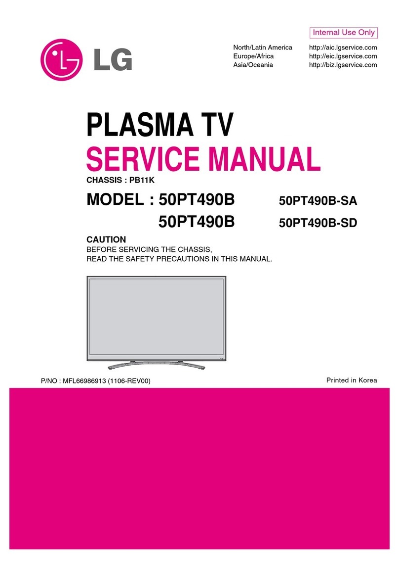 LG 50PT490B Service manual