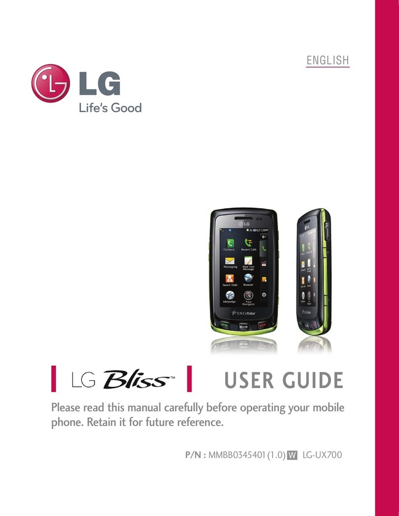 LG Bliss User manual