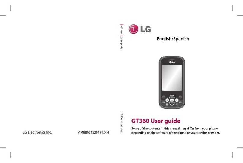 LG GT360 User manual