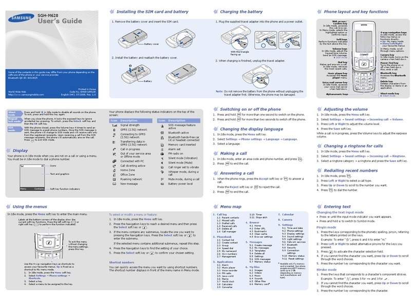 Samsung SGH-M628 User manual