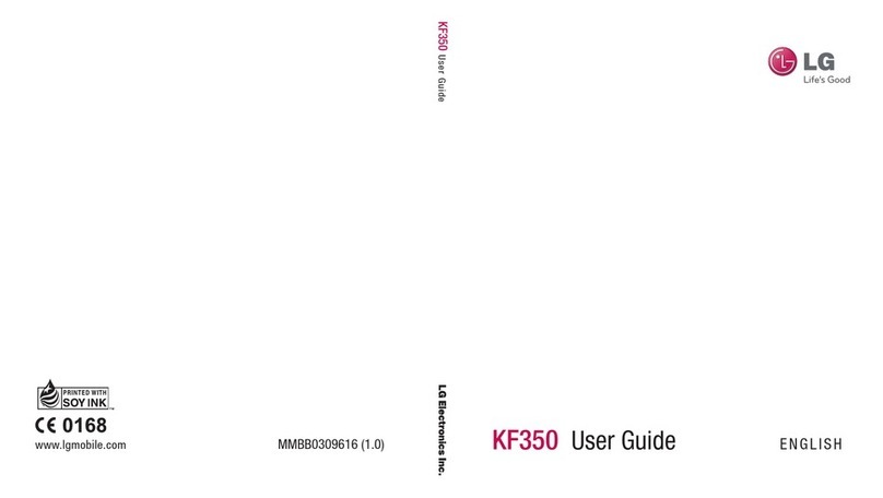 LG KF350 User manual