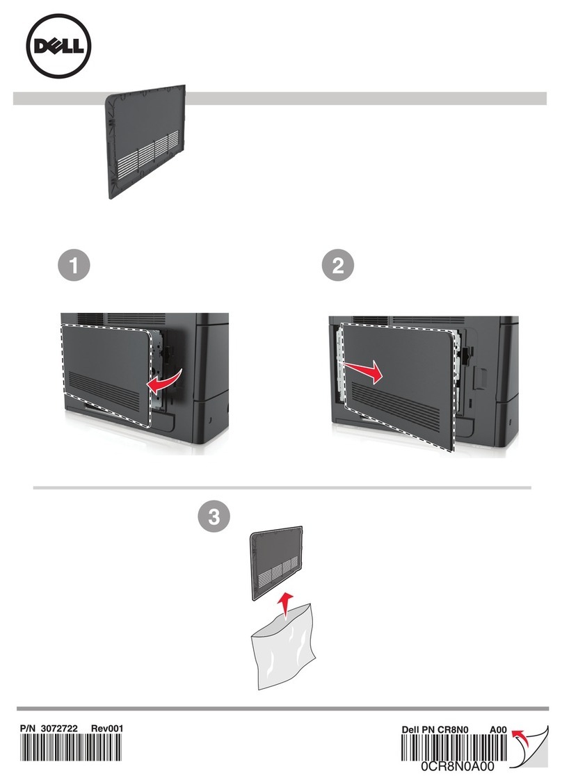 Dell B5460dn Mono Laser Printer User manual