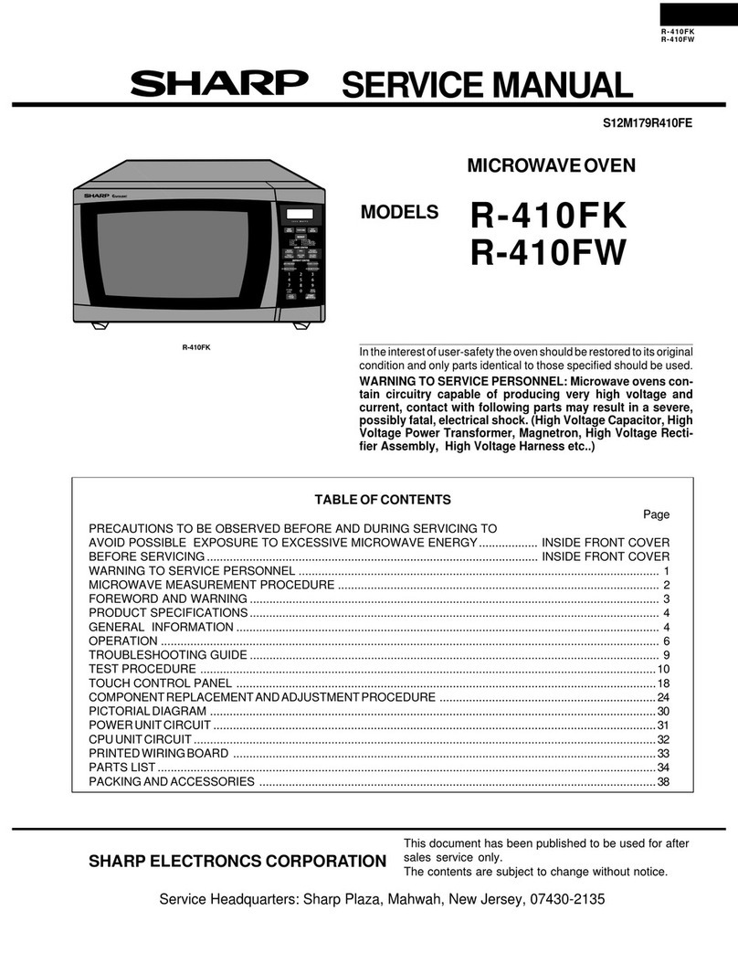 Sharp R-410FW User manual