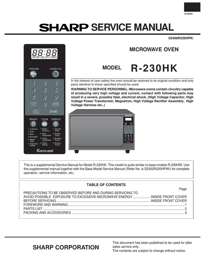 Sharp R230HK Owner's manual