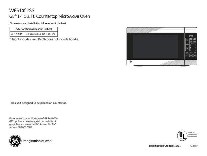 GE WES1452SSSS Manual
