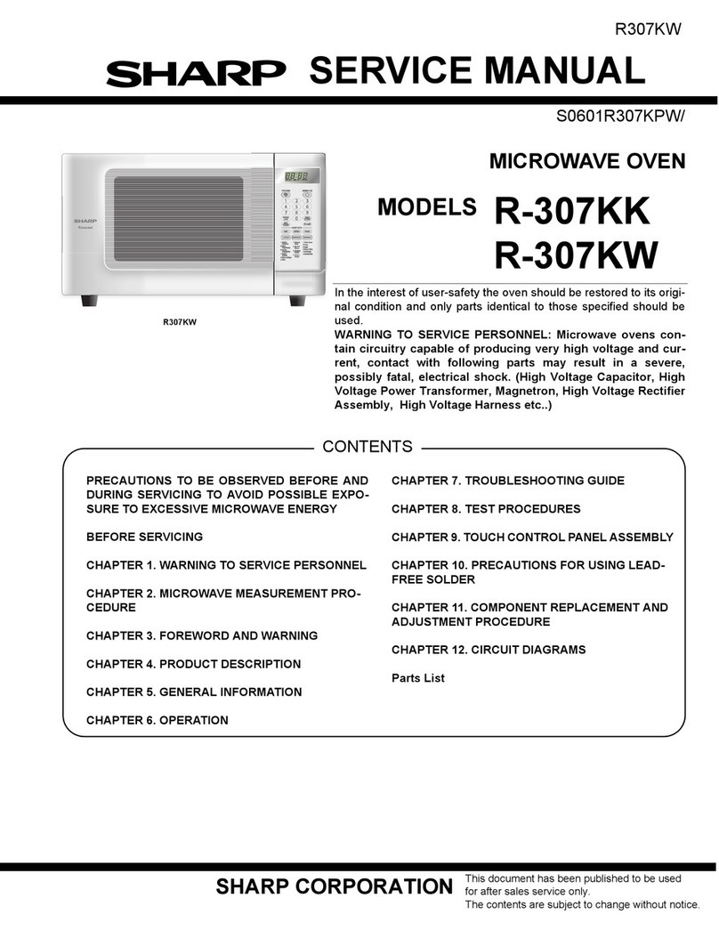 Sharp R-307KW User manual