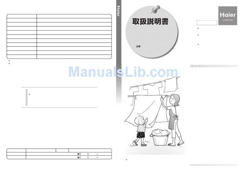 Haier JW-K42B User manual