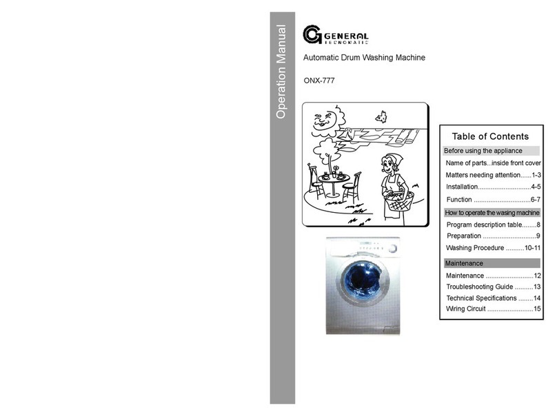 General Technomatic ONX-777 user manual