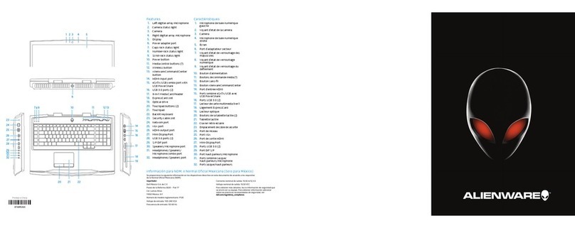 Alienware M18x R2 quick start guide