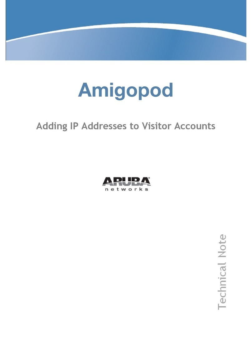 Aruba Networks PowerConnect W Clearpass 100 Software manual