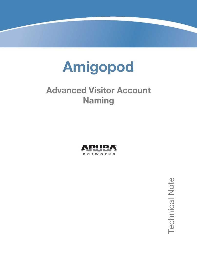 Aruba Networks PowerConnect W Clearpass 100 Software manual