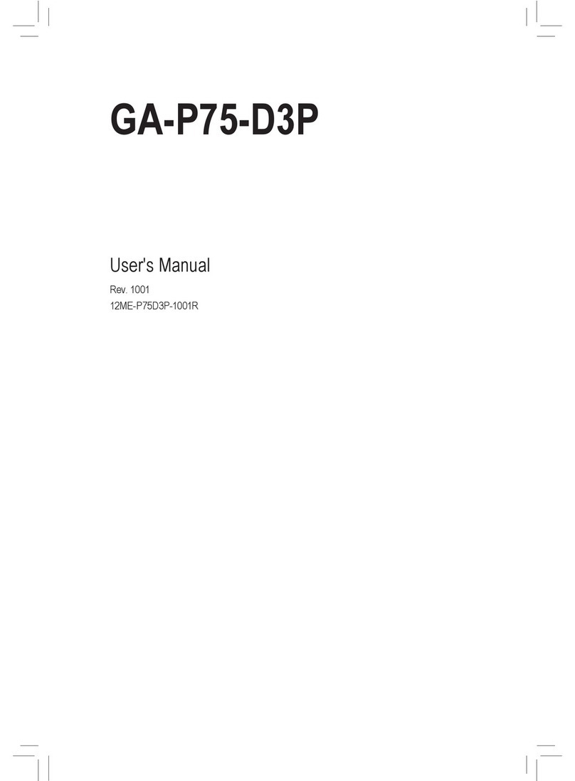 Gigabyte GA-P75-D3P user manual
