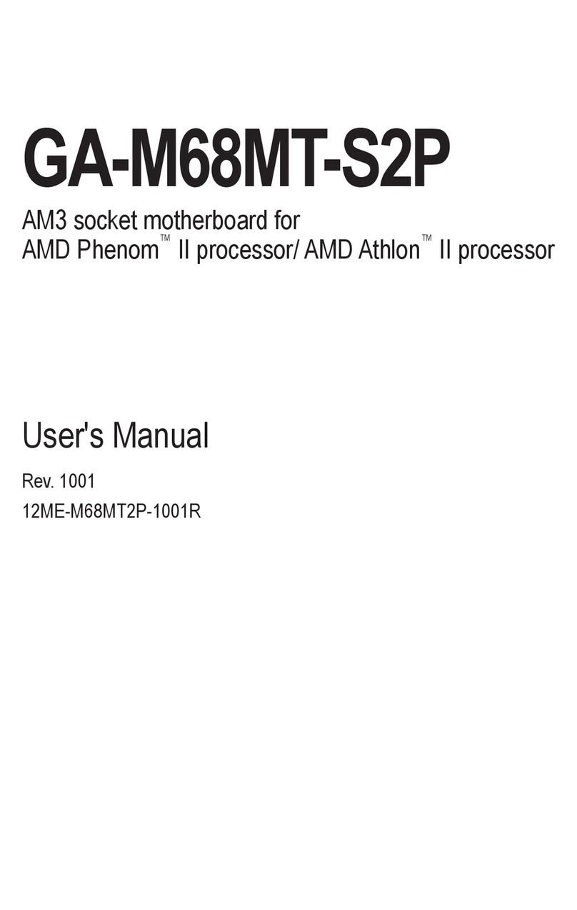 Gigabyte GA-M68MT-S2P user manual