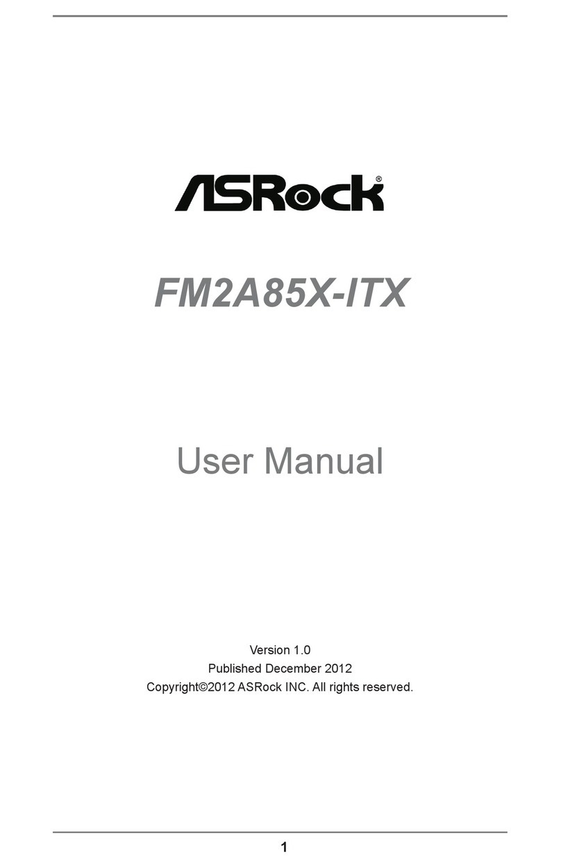 ASROCK FM2A85X-ITX User manual
