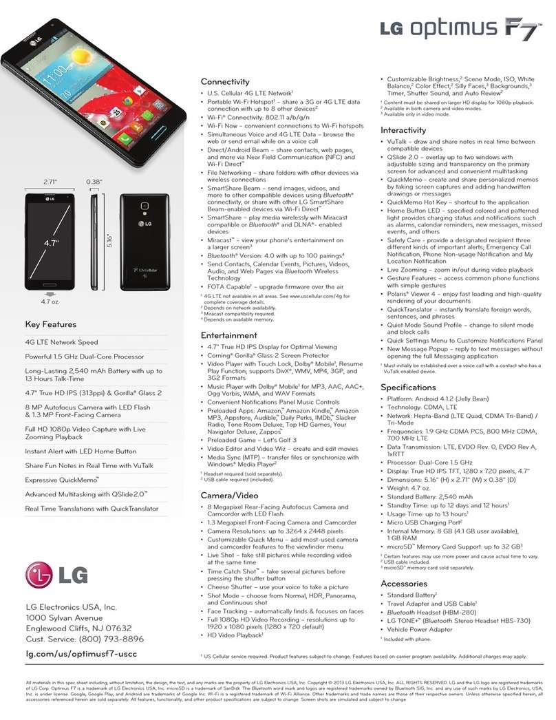 LG US780 User manual