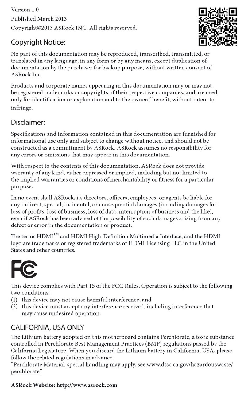 ASROCK H87M User manual