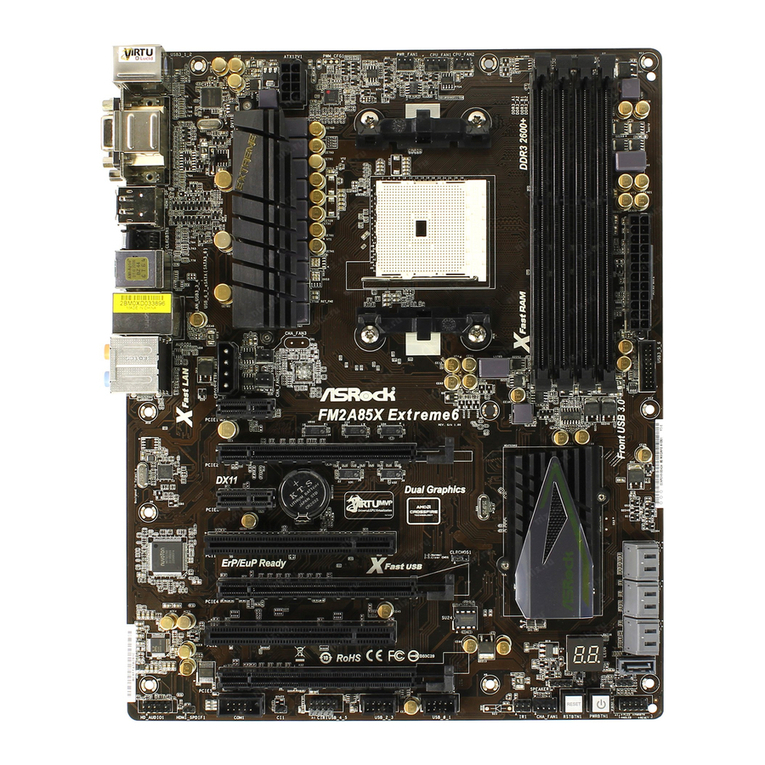 ASROCK FM2A85X Extreme6 User manual