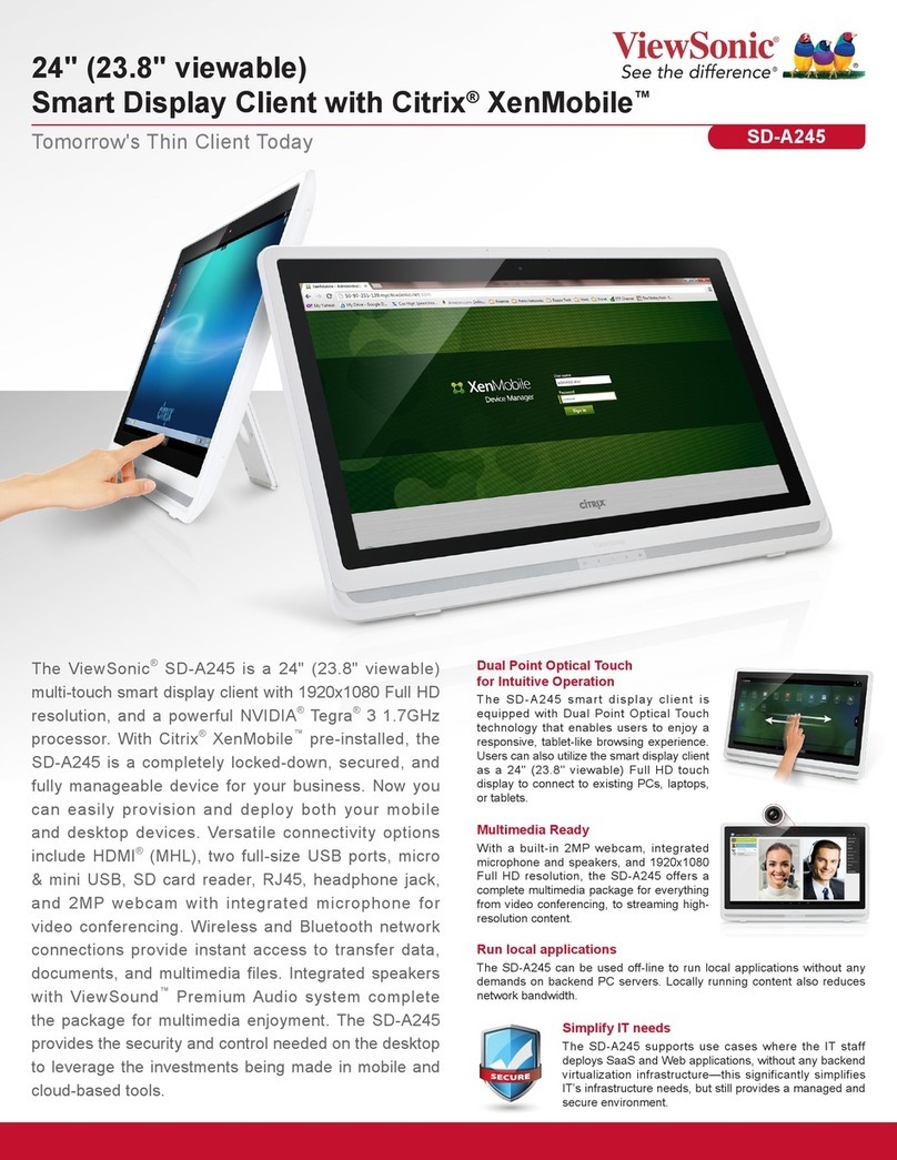 ViewSonic SD-A245 User manual