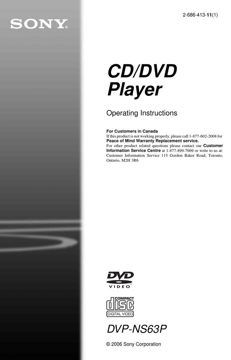 Sony DVP-NS63P User manual Sony DVP-NS63P User manual