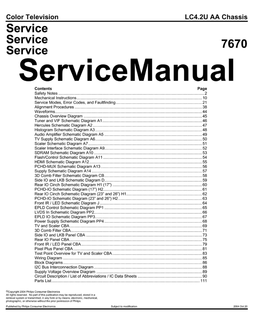 Philips 26FW5220 User manual