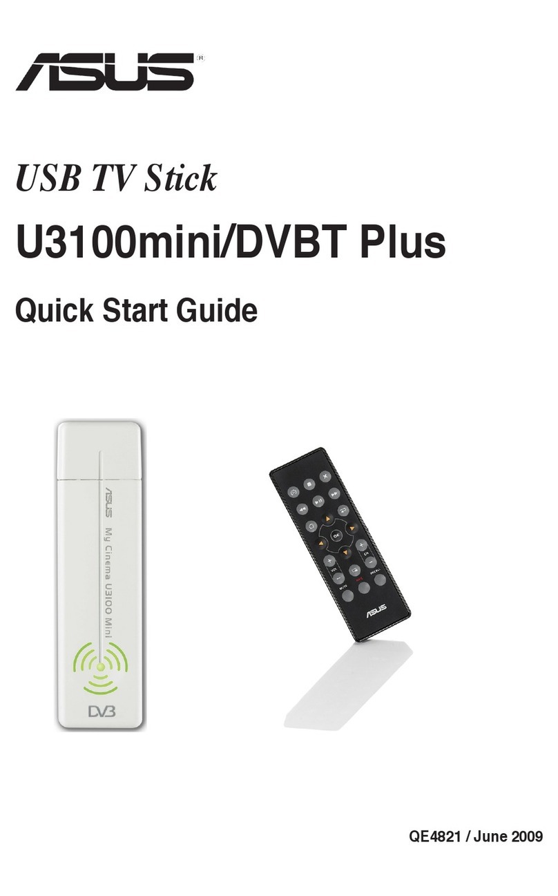 Asus My Cinema-U3100MINI ATSC QAM PLUS User manual