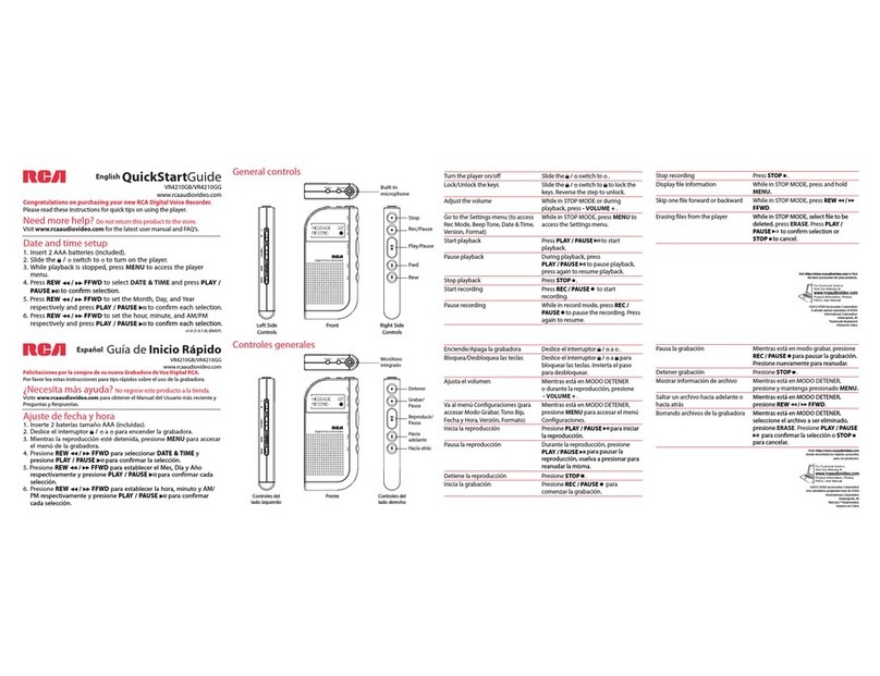 RCA VR4210GB User manual