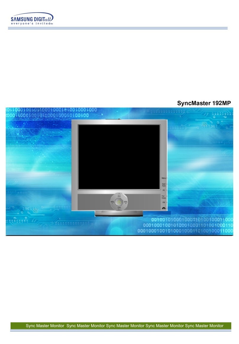 Samsung 192mp - SyncMaster 19" LCD Monitor User manual