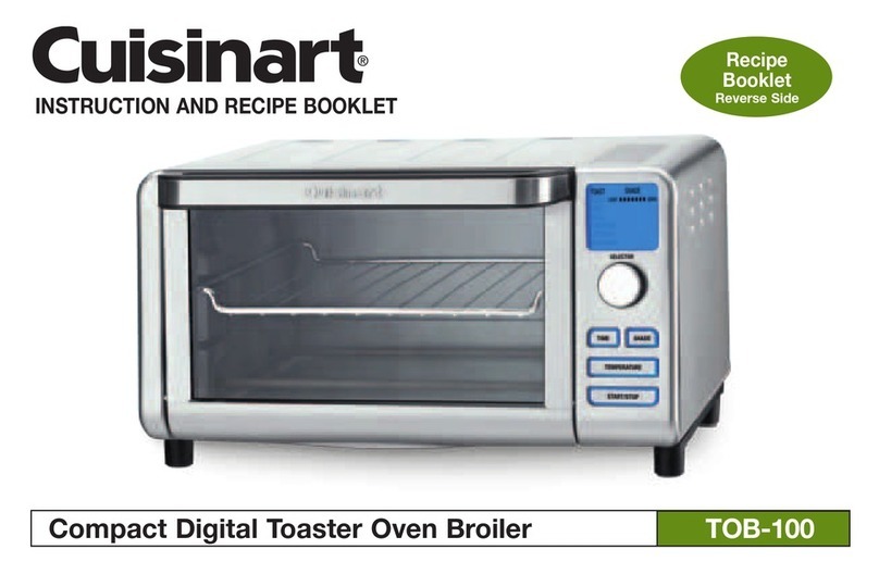 Cuisinart Compact Digital Toaster Oven Broiler TOB-100 Service manual