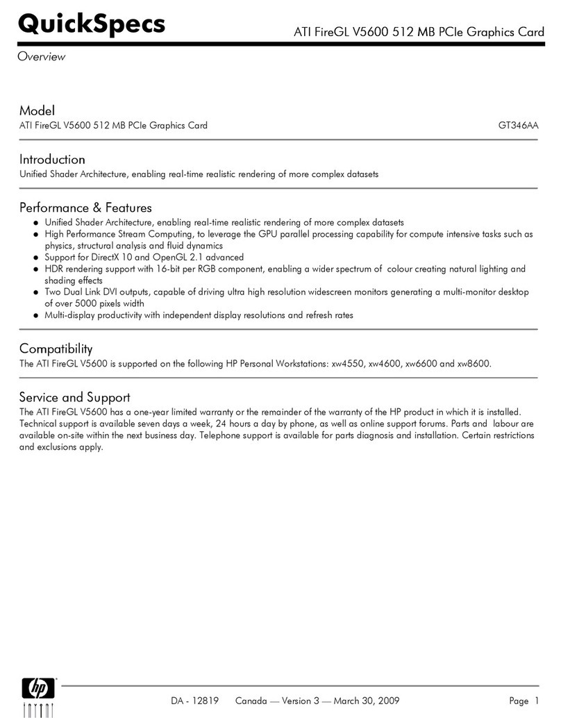 ATI Technologies V7300 - Firegl 512MB Pcie Bulk User manual