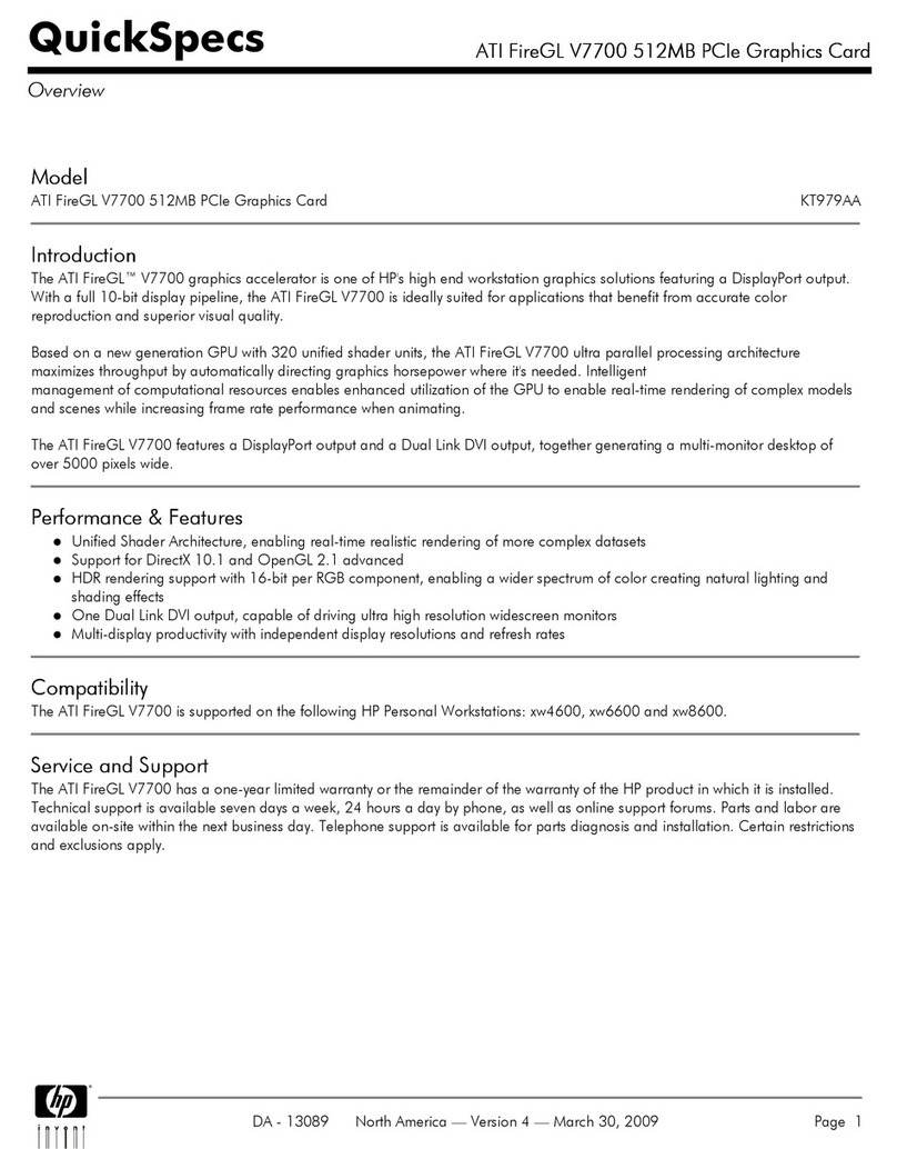 ATI Technologies V7700 - FireGL 512MB PCI Express User manual