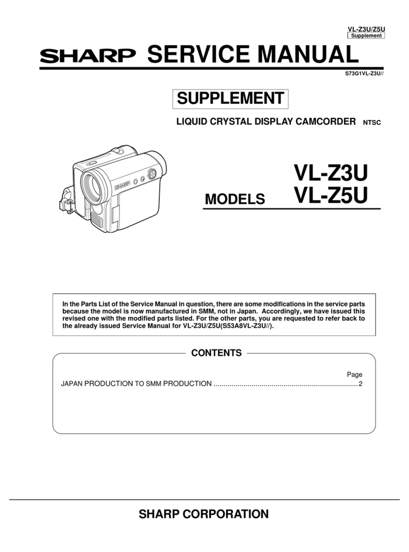 Sharp VL-Z3U - Viewcam Camcorder - 680 KP Operating manual