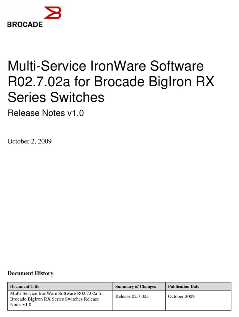 Brocade Communications Systems PowerConnect B-RX Instruction Manual Brocade Communications Systems PowerConnect B-RX Instruction Manual