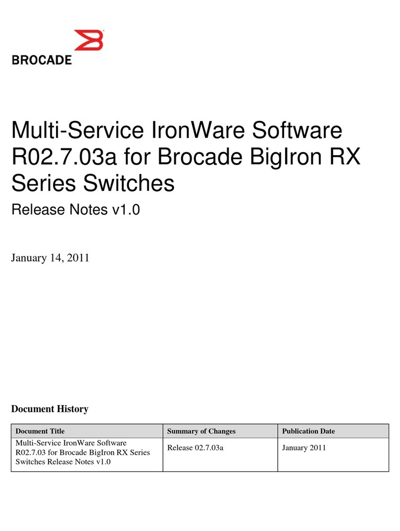 Brocade Communications Systems PowerConnect B-RX Instruction Manual Brocade Communications Systems PowerConnect B-RX Instruction Manual