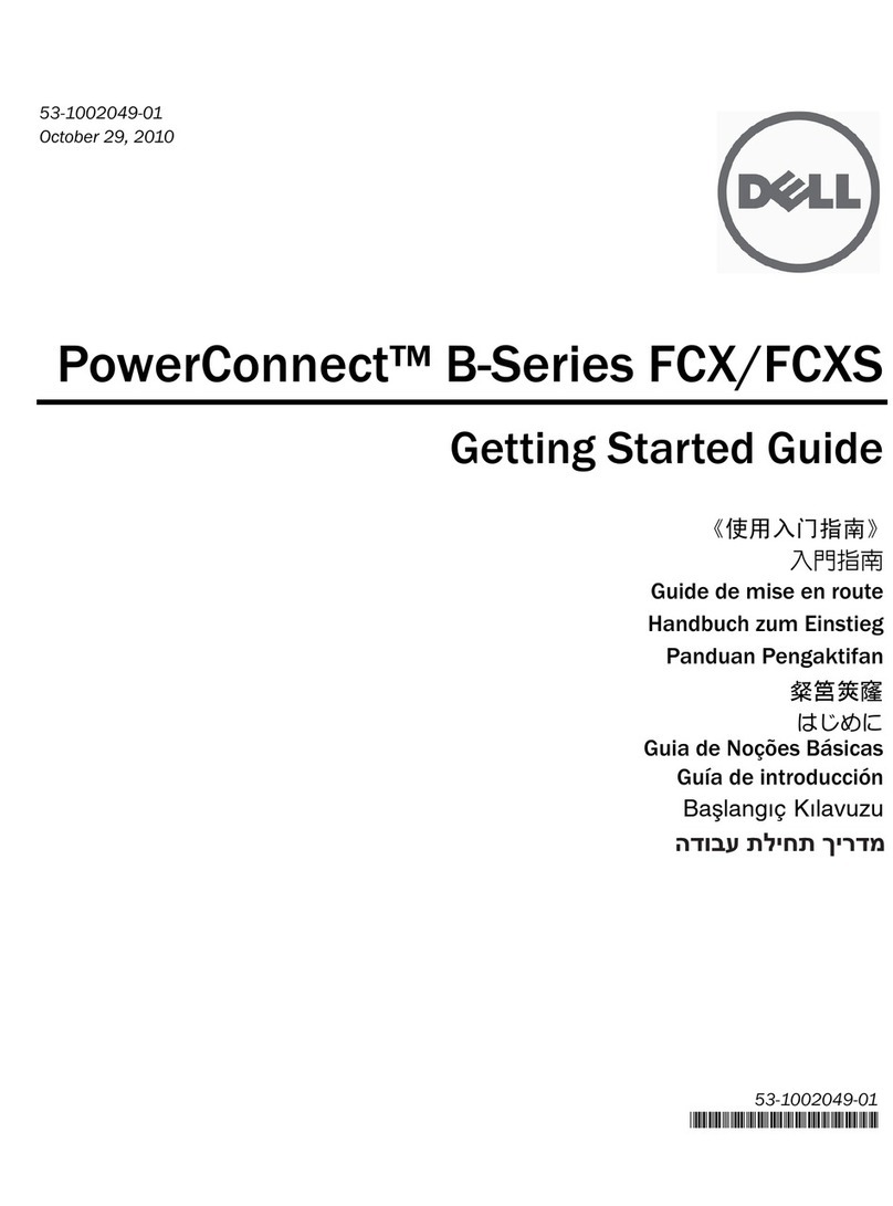 Dell PowerConnect B-FCXs Getting started guide