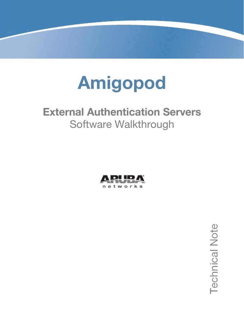 Aruba Networks PowerConnect W Clearpass 100 Software manual
